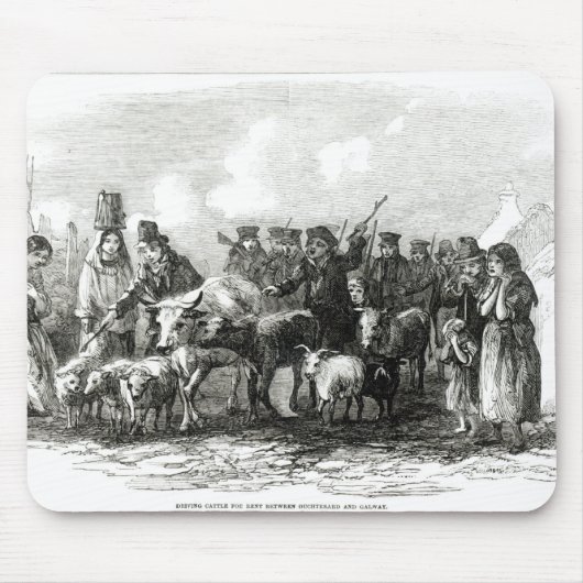 賃貸料のための牛の運転 マウスパッド (正面)