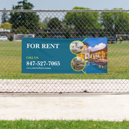 賃貸料のカスタム編集可能バナー 横断幕 (インサイチュ)