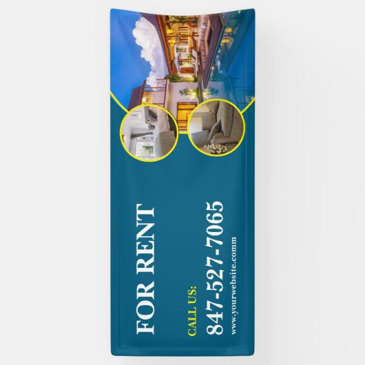 賃貸料のカスタム編集可能バナー 横断幕 (縦)