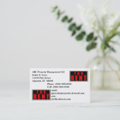 賃貸料の印の名刺カードレンタルサービスのため 名刺 (スタンド正面)