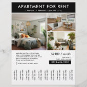 賃貸料モダンのストリップのハウスプロパティ チラシ (正面)