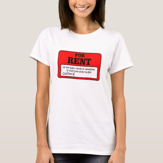 賃貸料 Tシャツ (正面)