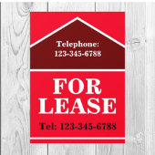 賃貸物件用大きな太字の看板 不動産 ウィンドウサイン