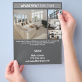 賃貸用のカスタマイズ可能なアパート チラシ (手)