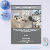 賃貸用のカスタマイズ可能なアパート チラシ (シングル)