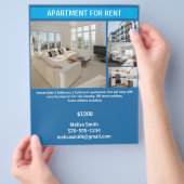 賃貸用のカスタマイズ可能なアパート チラシ (手)