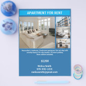 賃貸用のカスタマイズ可能なアパート チラシ (シングル)