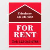 賃貸 大きな 目立つ 看板 不動産 ウィンドウサイン (シート)