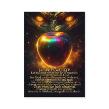 賃金 – ヤコブ1:13-15とローマ6:23 KJVカードボックス