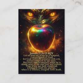 賃金 – ヤコブ1:13-15とローマ6:23 KJVカードボックス 名刺