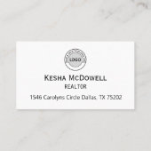 資実在産不動産仲介業者名刺テンプレート 名刺 (裏面)