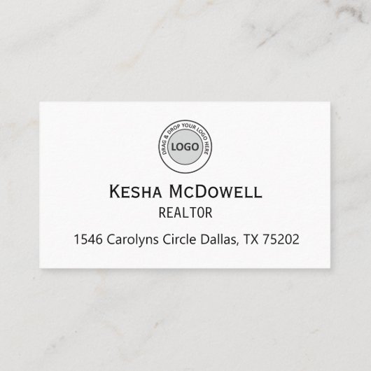 資実在産不動産仲介業者名刺テンプレート 名刺 (裏面)