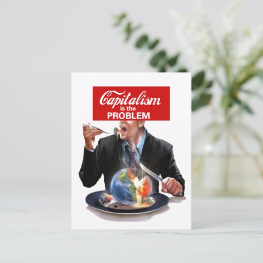 資本主義が問題だ ポストカード (スタンド正面)