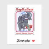 資本主義が気候変動を引き起こした シール (シート)