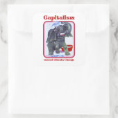 資本主義が気候変動を引き起こした スクエアシール (バッグ)