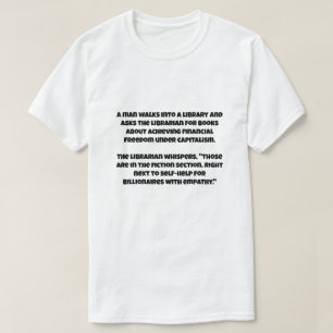 資本主義についてのAIジョーク Tシャツ