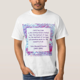 資本主義のTシャツのKEYNES Tシャツ