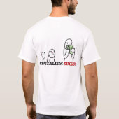 資本主義はおもしろいまたは吸います! Tシャツ (裏面)