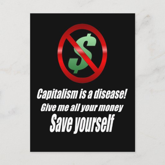 資本主義はがき ポストカード (正面)