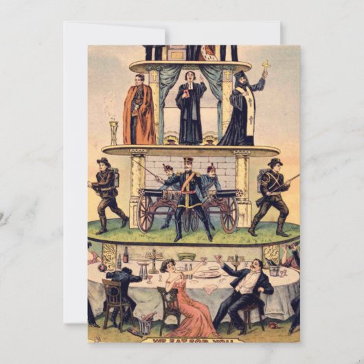 資本主義システムのピラミッド 招待状 (正面)