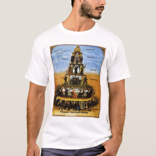 資本主義システムのピラミッド Tシャツ