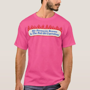 資本主義マルクス主義のおもしろい秋 Tシャツ