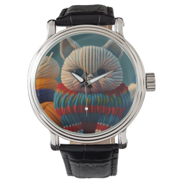 資本主義的な態度の猫 腕時計 (正面)