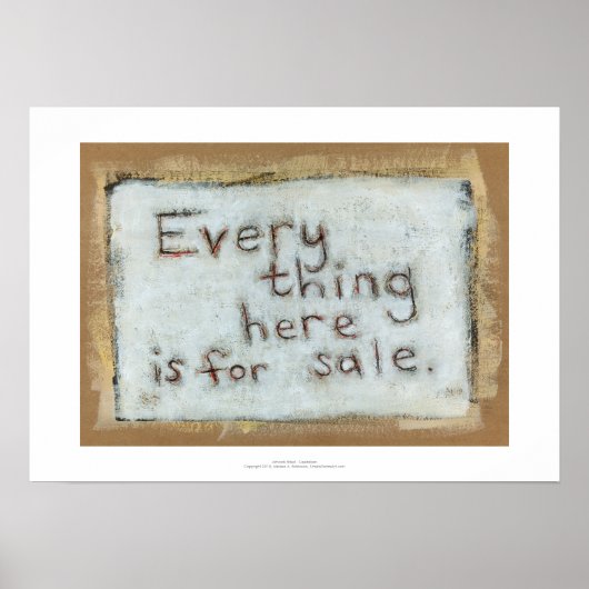 資本主義絵画の生々しいおもしろいアーモダント ポスター (正面)