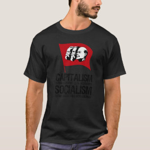 資本主義vs社会主義アンチ共産主義プロ資本 tシャツ