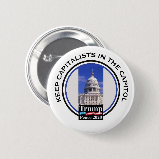 資本保国の資本家 缶バッジ (正面&裏面)