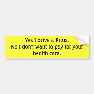 資本家を運転するPrius バンパーステッカー