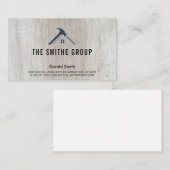 資本家 |木材 |不動産仲介業者ロゴ 名刺 (正面/裏面)