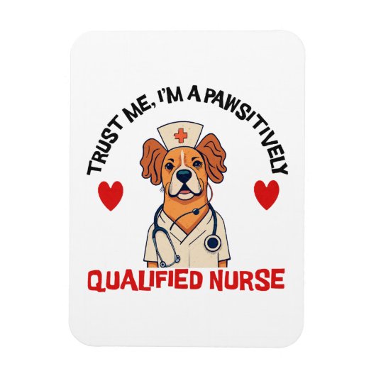 資格ある看護師 パウシティブリ マグネット (縦)