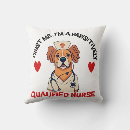 資格ある看護師 パウズィティブに クッション (裏面)