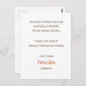 資格のある/不快な女性はIvankasであり、Karensではない ポストカード (正面/裏面)