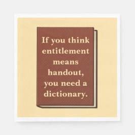 資格は配布資料ではない スタンダードランチョンナプキン