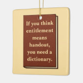 資格は配布資料ではない セラミックオーナメント (左)