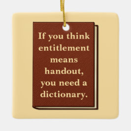 資格は配布資料ではない セラミックオーナメント