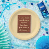 資格は配布資料ではない ペーパープレート (パーティー)