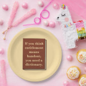 資格は配布資料ではない ペーパープレート (パーティー)