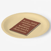 資格は配布資料ではない ペーパープレート (アングル)