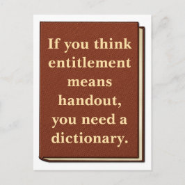 資格は配布資料ではない ポストカード