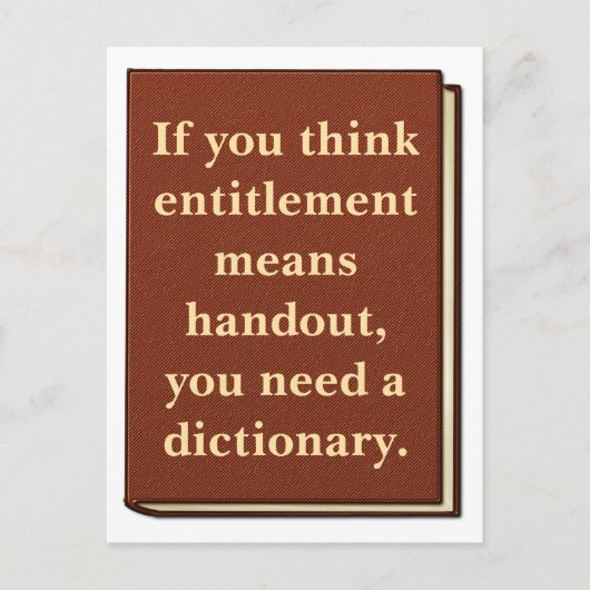 資格は配布資料ではない ポストカード (正面)