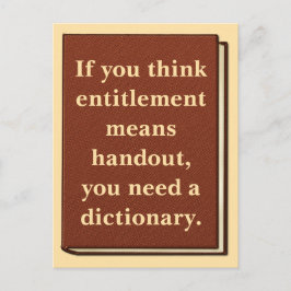 資格は配布資料ではない ポストカード