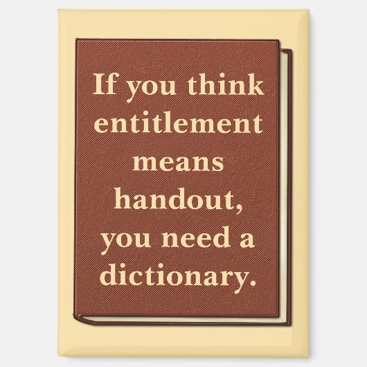 資格は配布資料ではない マグネット (正面)