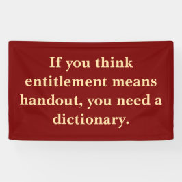 資格は配布資料ではない 横断幕