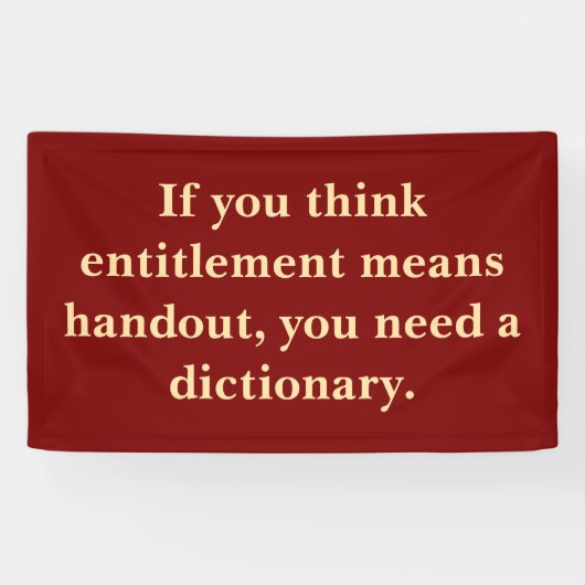 資格は配布資料ではない 横断幕 (横)