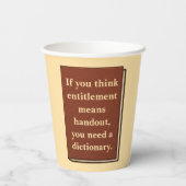 資格は配布資料ではない 紙コップ (裏面)