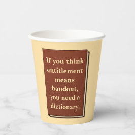 資格は配布資料ではない 紙コップ