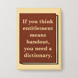 資格は配布資料ではない 缶バッジ